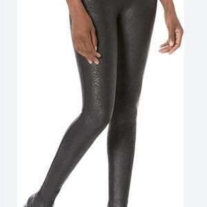 Spanx Black Snake Like Leggings - L